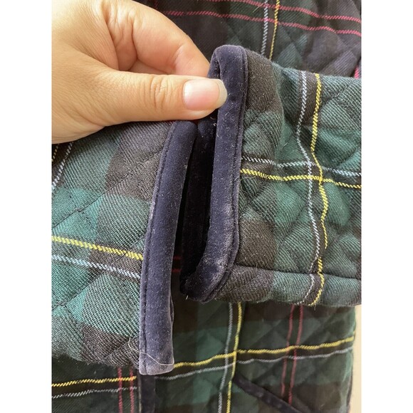 Brooks Brothers Quilted Plaid Coat Tartan Style Wool Exterior Size Girl XS - Picture 4 of 14